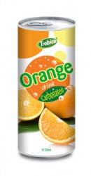 Carbonated orange drink alu can 250ml